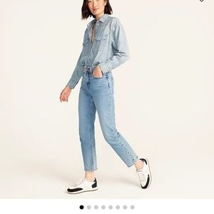 Light wash straight leg JCrew jeans